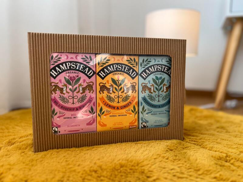 Hampstead Tea BIO dárkový balíček výběr bylinných čajů 3 x 20 ks