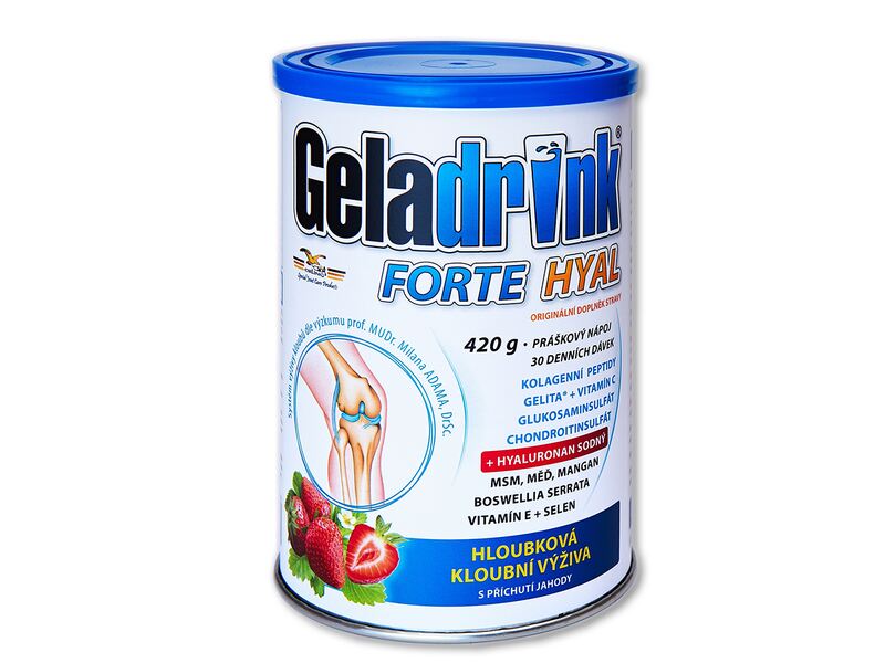 Geladrink Forte Hyal jahoda 420 g