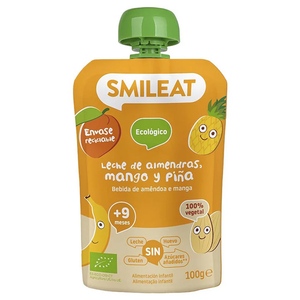 BIO kapsička mandlové mléko, mango, ananas a banán 9M+ 100g BIO kapsička mandlové mléko, mango, ananas a banán 9M+ 100g