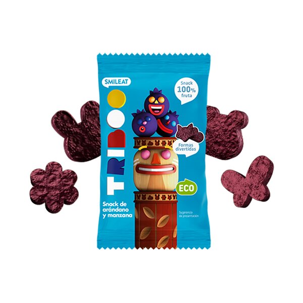 BIO ovocné žvýkací bonbony jablko & borůvky 100% ovoce 25g BIO ovocné žvýkací bonbony jablko & borůvky 100% ovoce 25g