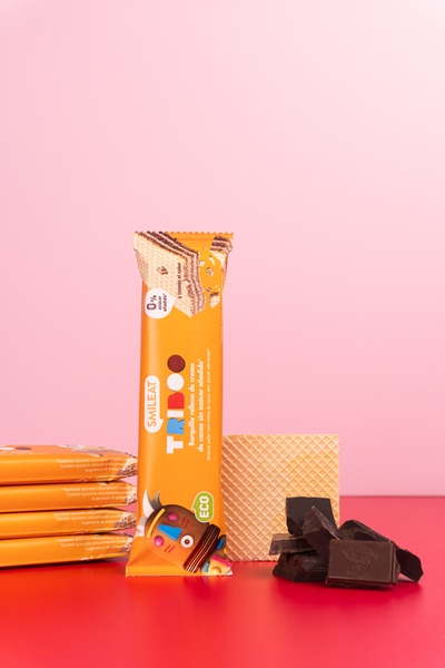 Smileat Oplatka s kakaovou náplní BIO 30 g Smileat Oplatka s kakaovou náplní BIO 30 g