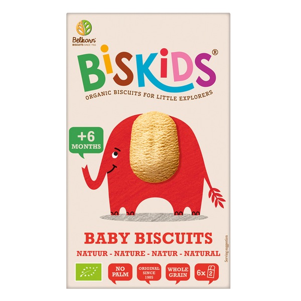 BISkids BIO dětské celozrnné sušenky Natural 6M+ 120g BISkids BIO dětské celozrnné sušenky Natural 6M+ 120g
