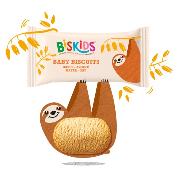 BISkids BIO dětské celozrnné ovesné sušenky bez přidaného cukru 6M+ 120g BISkids BIO dětské celozrnné ovesné sušenky bez přidaného cukru 6M+ 120g