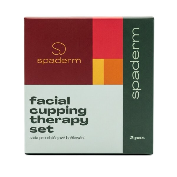 Spaderm Facial Cupping Therapy Sada skleněných baněk na obličej 2 ks