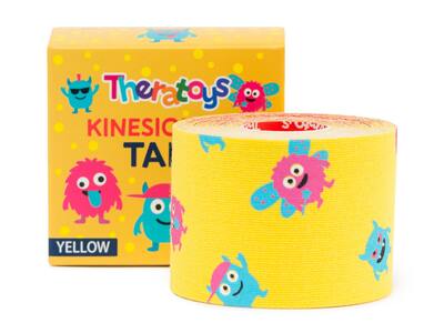 Theratoys Kineziologický tejp pro děti žlutý 5 cm x 5 m 1 kus Theratoys Kineziologický tejp pro děti žlutý 5 cm x 5 m 1 kus