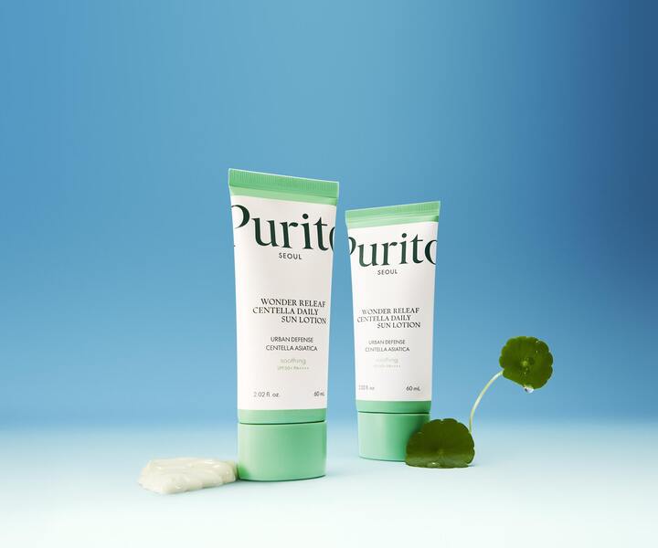 Purito Seoul Wonder Releaf Centella Daily Sun Lotion SPF50+ Mléko na opalování 60 ml Purito Seoul Wonder Releaf Centella Daily Sun Lotion SPF50+ Mléko na opalování 60 ml