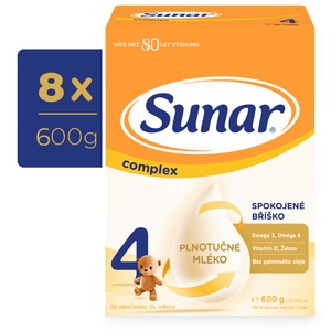 Sunar Complex 4 batolecí mléko 8x600 g Sunar Complex 4 batolecí mléko 8x600 g