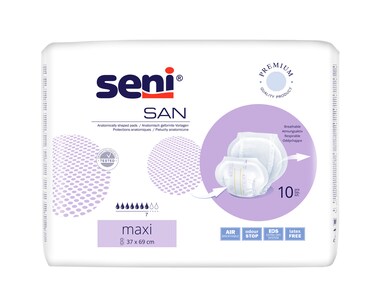 Seni San Inkontinenční vložné pleny Maxi 10 ks Seni San Inkontinenční vložné pleny Maxi 10 ks