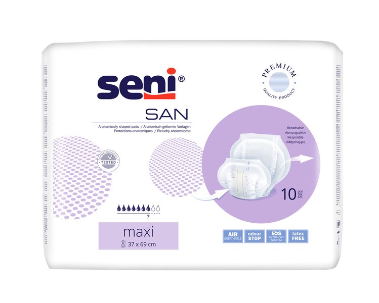 Seni San Inkontinenční vložné pleny Maxi 10 ks