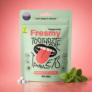 Fresmy Peppermint zubní pasta v tabletách 124 kusů