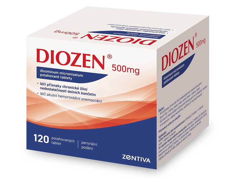 Diozen 500 mg 120 potahovaných tablet Diozen 500 mg 120 potahovaných tablet