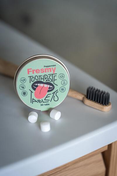 Fresmy Peppermint zubní pasta v tabletách 30 kusů