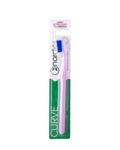 Nordics Curve Ultra Soft 6580 zubní kartáček růžový 1 ks Nordics Curve Ultra Soft 6580 zubní kartáček růžový 1 ks