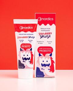 Nordics Kids Probiotic Strawberry Fresh zubní pasta 0-12 let 50 ml