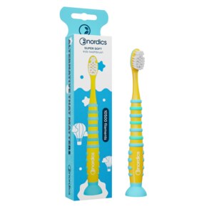 Nordics Premium Kids Rocket Soft 10500 zubní kartáček žlutý 1 ks Nordics Premium Kids Rocket Soft 10500 zubní kartáček žlutý 1 ks
