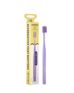 Nordics Premium Ortho Soft zubní kartáček fialový 1 ks Nordics Premium Ortho Soft zubní kartáček fialový 1 ks