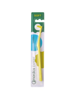 Nordics Premium Soft zelený jednosvazkový zubní kartáček 1 ks Nordics Premium Soft zelený jednosvazkový zubní kartáček 1 ks