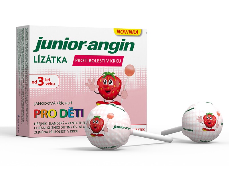 Junior-angin lízátka pro děti  8 ks