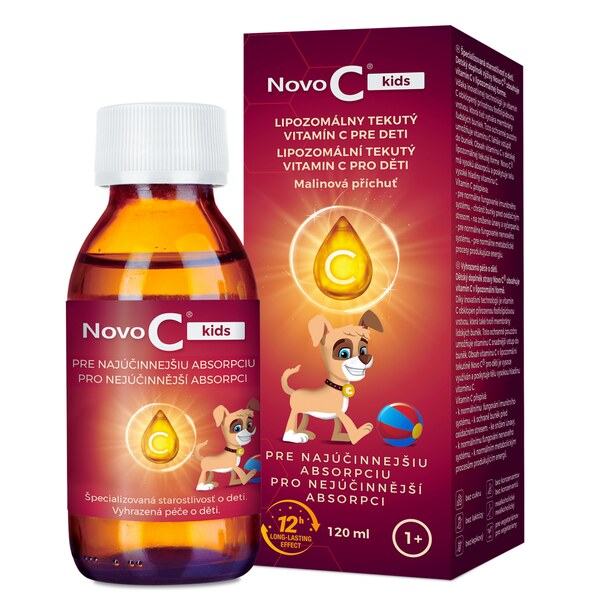 Novo C Kids Lipozomální tekutý vitamin C 1r+ 120 ml