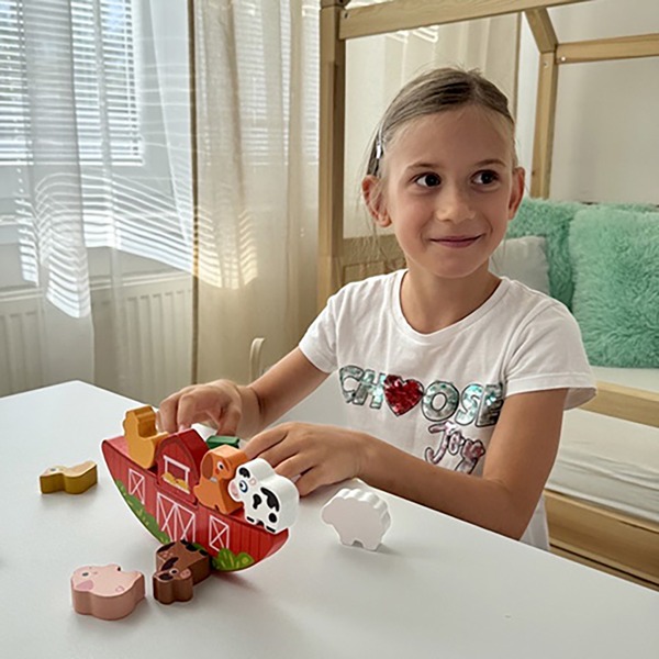 2Kids Toys Balanční puzzle farma 2v1 12 ks