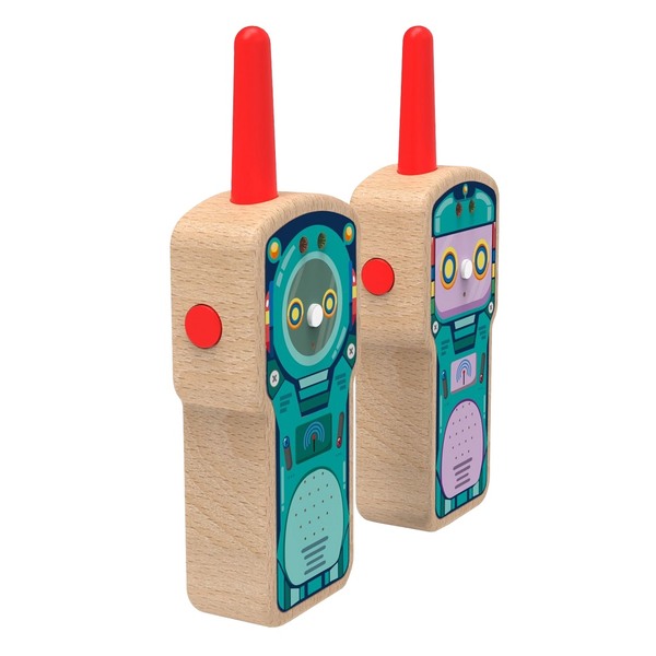 2Kids Toys Dřevěné vysílačky robot 2 ks 2Kids Toys Dřevěné vysílačky robot 2 ks