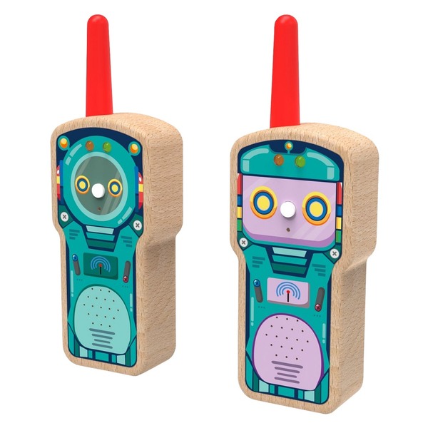 2Kids Toys Dřevěné vysílačky robot 2 ks 2Kids Toys Dřevěné vysílačky robot 2 ks
