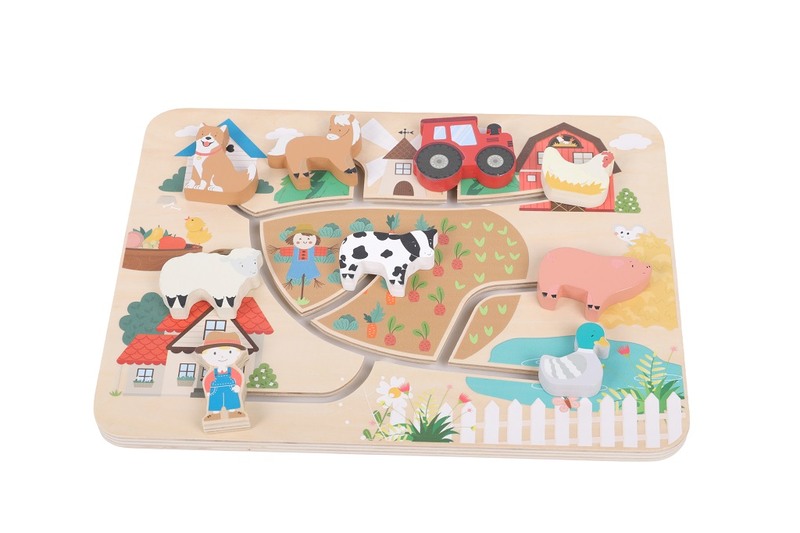 2Kids Toys Motorická deska farma 1 ks 2Kids Toys Motorická deska farma 1 ks