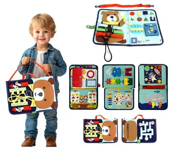 2Kids Toys Senzorická busy kniha medvídek 1 ks 2Kids Toys Senzorická busy kniha medvídek 1 ks