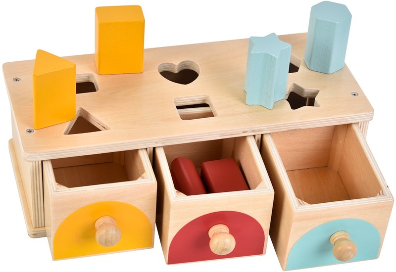 2Kids Toys Třídění tvarů šuplíčky 10 ks 2Kids Toys Třídění tvarů šuplíčky 10 ks