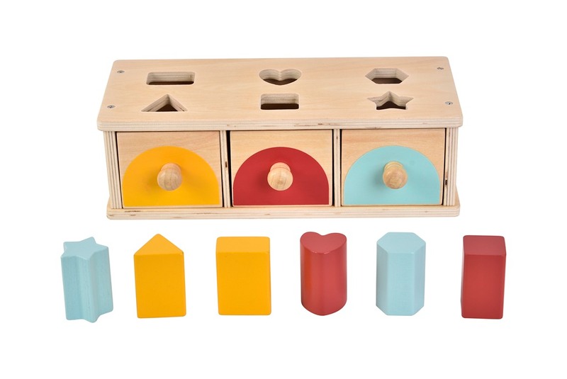 2Kids Toys Třídění tvarů šuplíčky 10 ks 2Kids Toys Třídění tvarů šuplíčky 10 ks