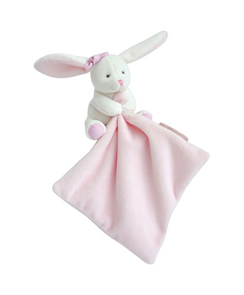 Doudou Růžový králíček s muchláčkem 10 cm 1 ks