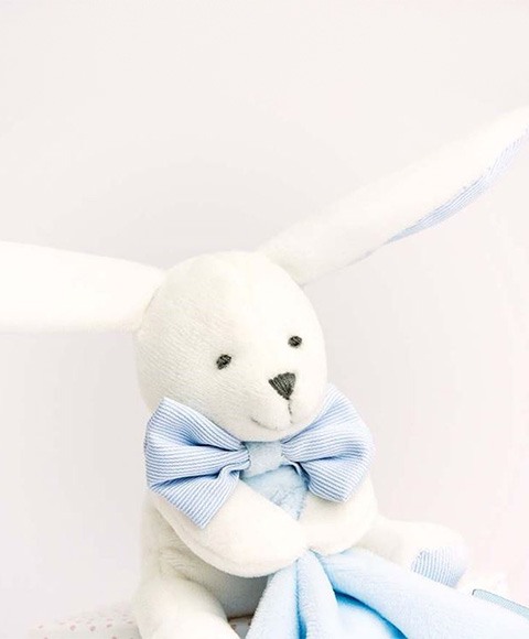 Doudou Modrý králíček s muchláčkem 10 cm 1 ks Doudou Modrý králíček s muchláčkem 10 cm 1 ks