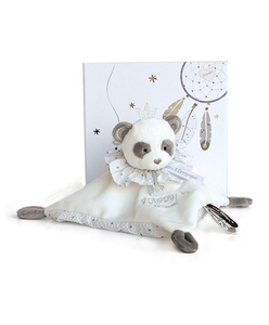 Doudou Plyšový muchláček panda 20 cm 1 ks