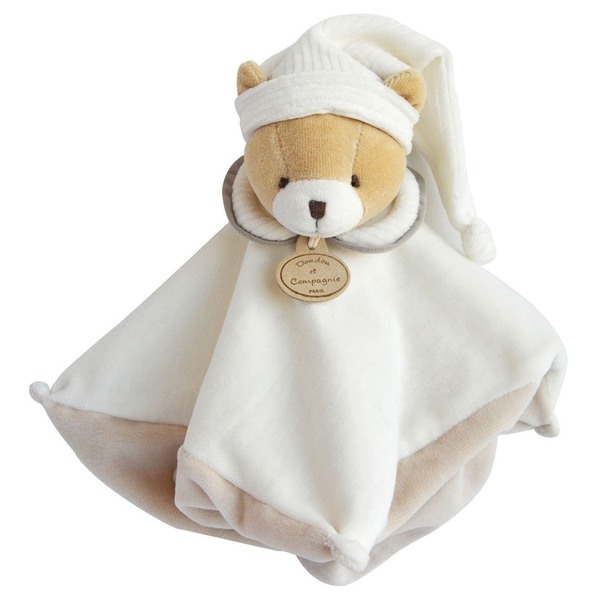 Doudou Plyšový muchláček šedý medvídek 25 cm 1 ks