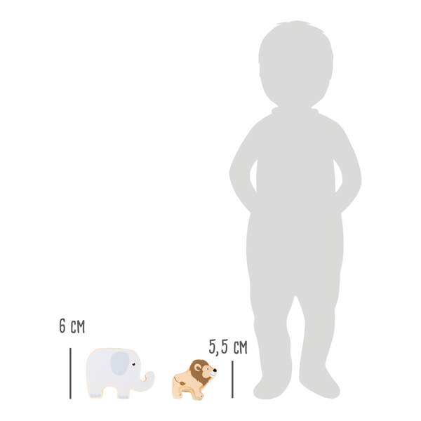 Small Foot Skládací zvířátka Safari 7 ks Small Foot Skládací zvířátka Safari 7 ks
