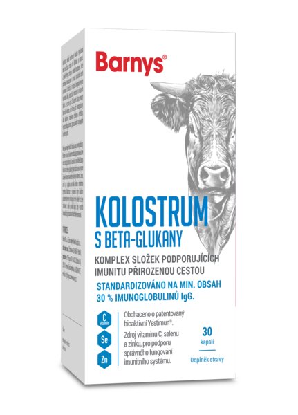 Barnys Kolostrum s beta-glukany 30 kapslí