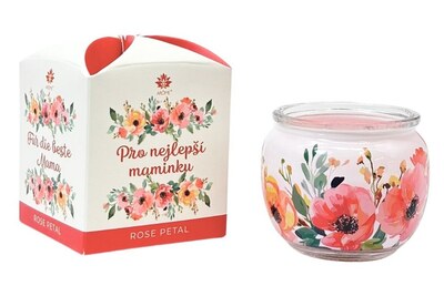 Arome Svíčka pro nejlepší maminku Rose Petal 90 g Arome Svíčka pro nejlepší maminku Rose Petal 90 g