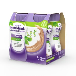 Nutridrink PlantBased Protein 2,0 s příchutí cappuccino perorální roztok 4x200 ml Nutridrink PlantBased Protein 2,0 s příchutí cappuccino perorální roztok 4x200 ml