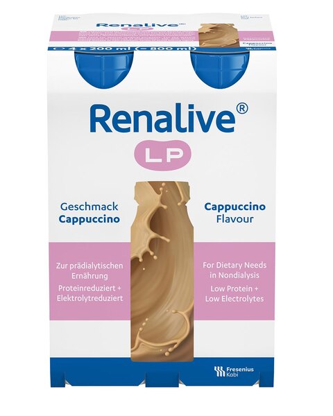 Renalive LP Drink Cappuccino 4x200 ml Renalive LP Drink Cappuccino 4x200 ml