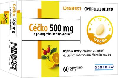 Céčko 500 mg s postupným uvolňováním Generica 60 tablet Céčko 500 mg s postupným uvolňováním Generica 60 tablet