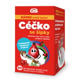 GS Céčko se šípky želatinky bez cukru 50 ks Dárkové balení GS Céčko se šípky želatinky bez cukru 50 ks Dárkové balení