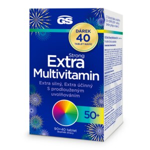 GS Extra Strong Multivitamin 50+ 90+40 tablet Dárkové balení GS Extra Strong Multivitamin 50+ 90+40 tablet Dárkové balení