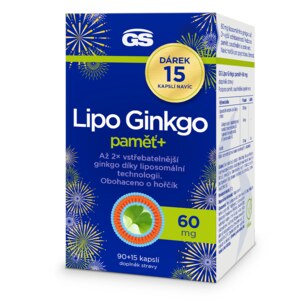 GS Lipo Ginkgo paměť+ 60 mg 105 kapslí GS Lipo Ginkgo paměť+ 60 mg 105 kapslí