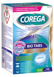 Corega Bio Tabs čisticí tablety 120 ks Corega Bio Tabs čisticí tablety 120 ks