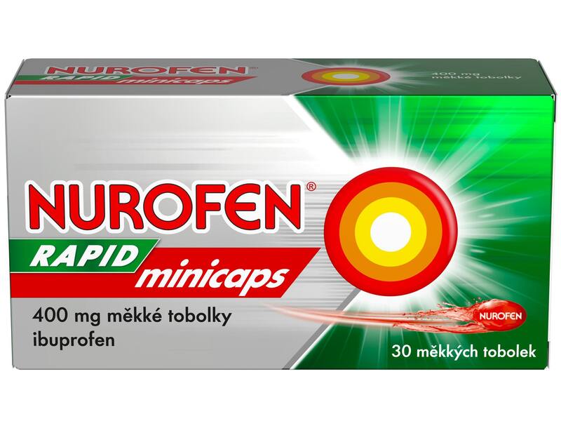 Nurofen Rapid Minicaps 400 mg 30 měkkých tobolek Nurofen Rapid Minicaps 400 mg 30 měkkých tobolek