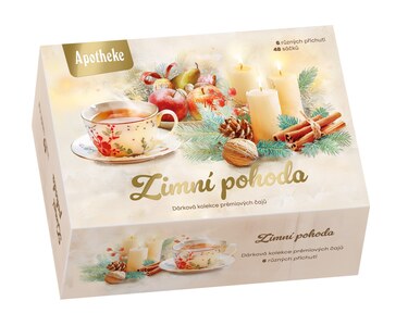 Apotheke Zimní pohoda Dárková kolekce čajů 48 sáčků Apotheke Zimní pohoda Dárková kolekce čajů 48 sáčků