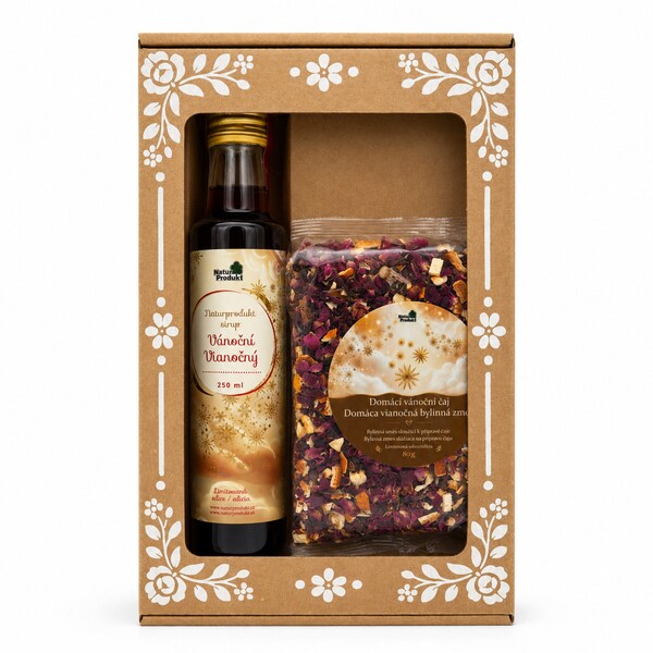 Naturprodukt Vánoční sada sirup 250 ml + čaj 80 g