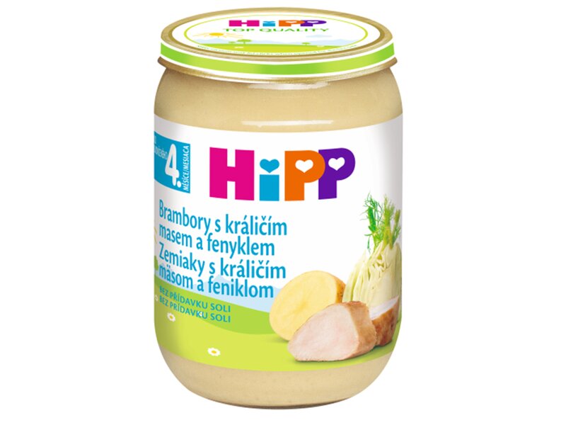 Hipp Baby Brambory s králičím masem a fenyklem 190 g