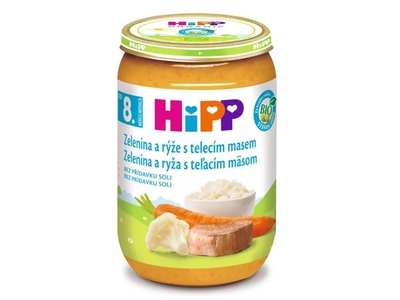 Hipp Junior Zelenina s rýží a telecím masem 220 g