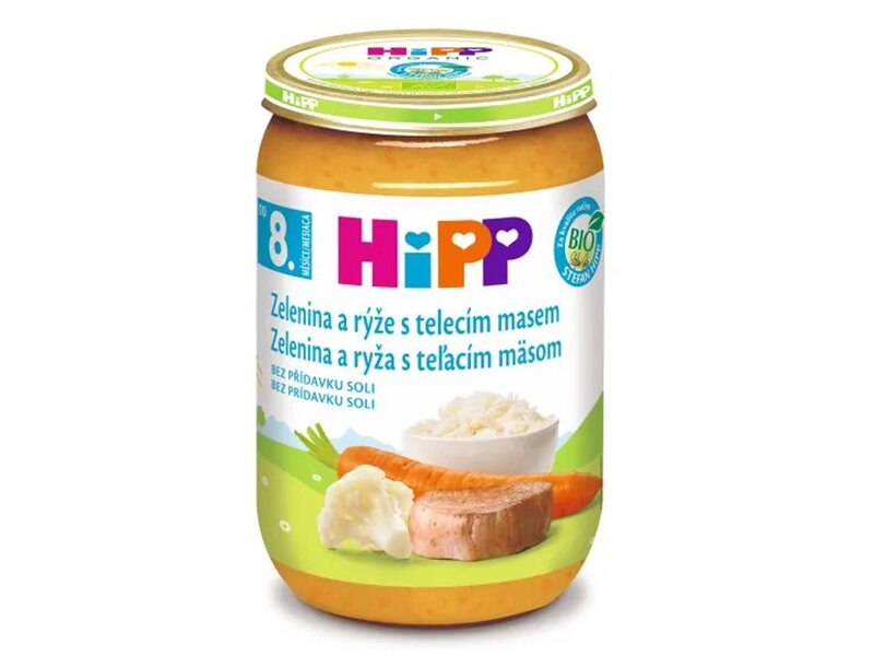 Hipp Junior Zelenina s rýží a telecím masem 220 g